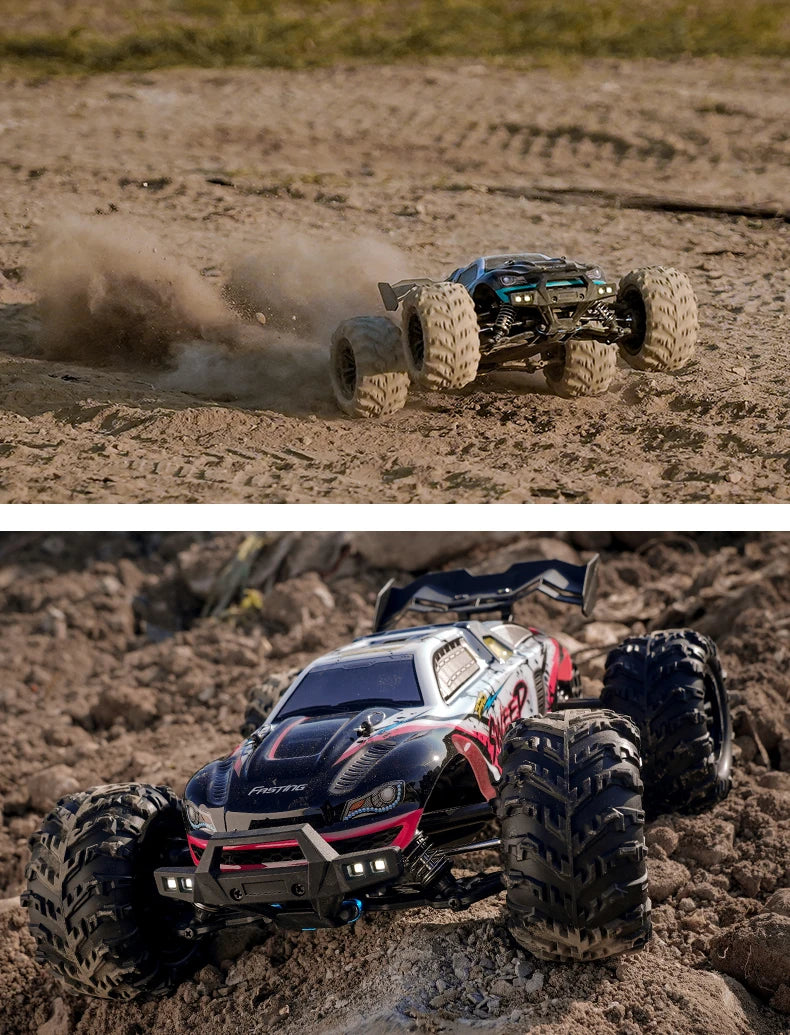 Carro com controle remoto LED Carros de alta velocidade Drift Monster Truck