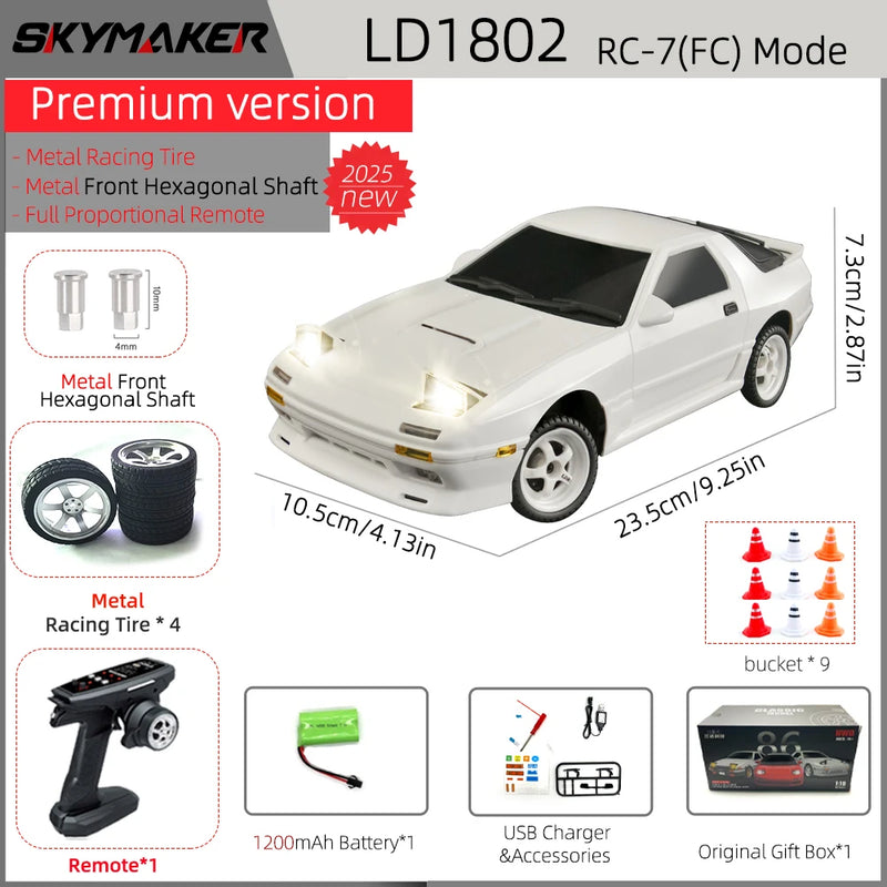 Controle Remoto ESP Giroscópio LED Mini RC Racing