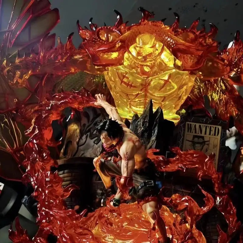 action figure One Piece Portgas D Ace Gk Feito à Mão