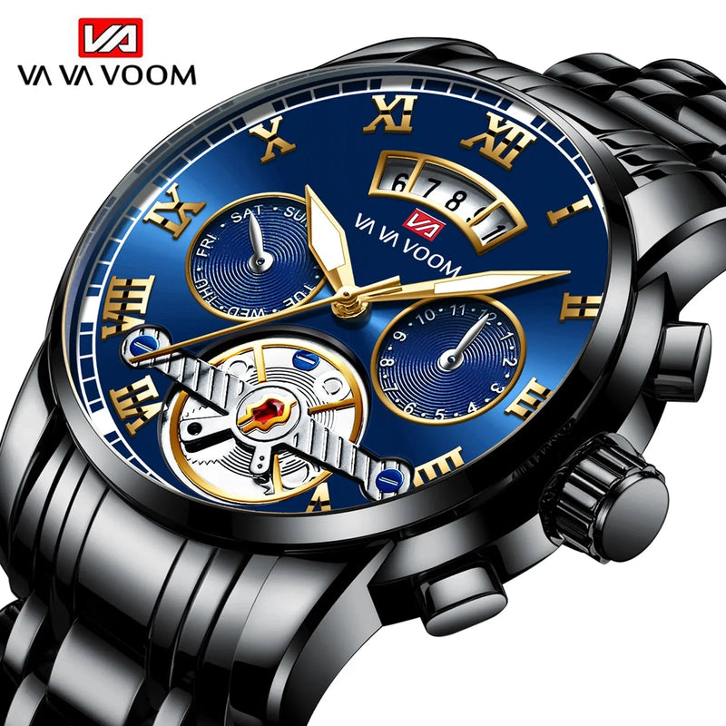 Relógio Masculino Top Luxo Aço Inoxidável Casual