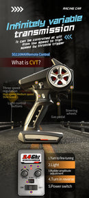 80 km/h carro de controle remoto de alta velocidade sem escova 4x4 off-road drift carro de corrida profissional 1:16 SG116PRO 40 km/h