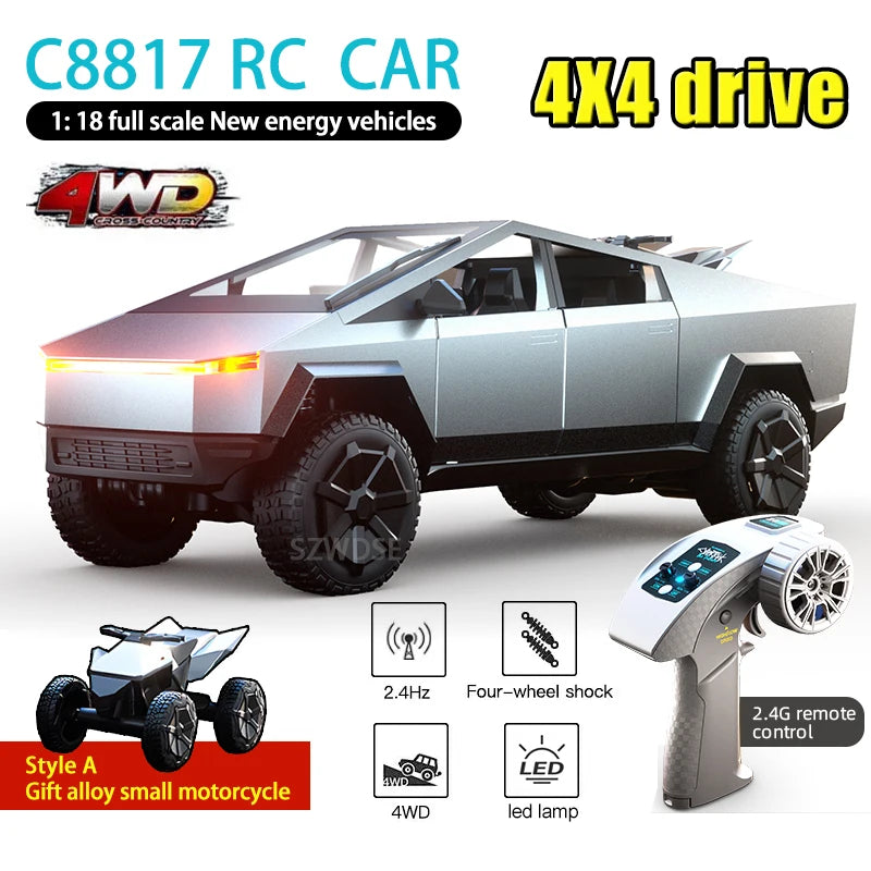 Carro Liga Cybertruck Modelo de carro Simulação Veículo Off-road