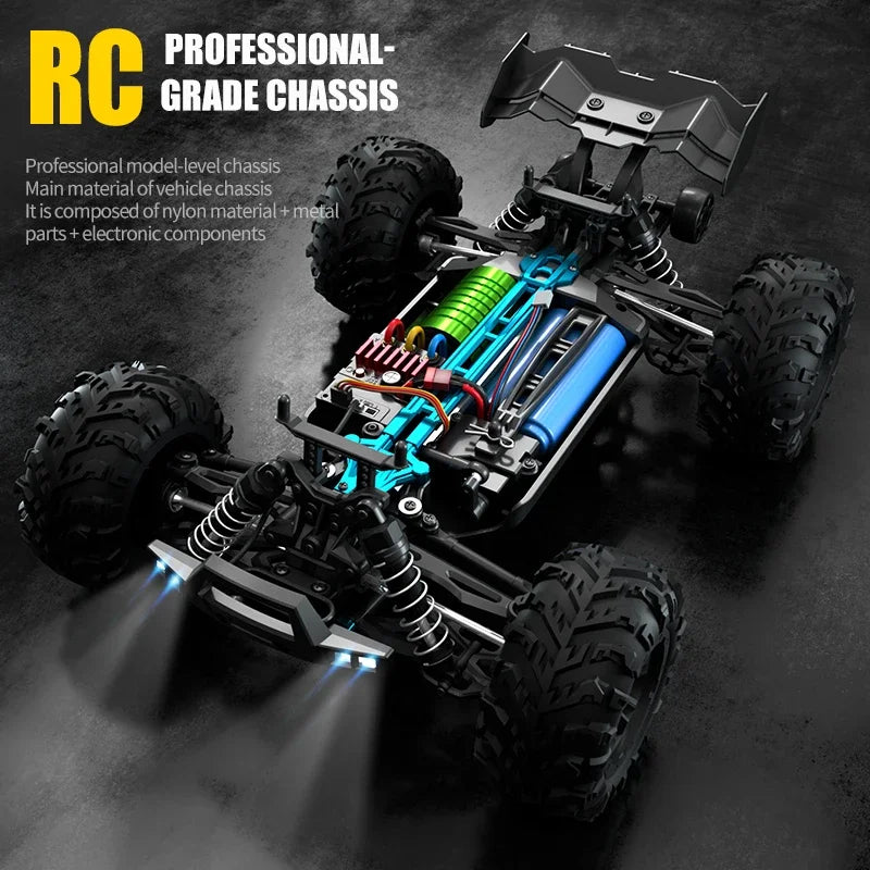 Carro com controle remoto LED Carros de alta velocidade Drift Monster Truck