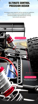 Carro de controle remoto 4x4 Super Brushless  Carro Off-Road de Alta Velocidade