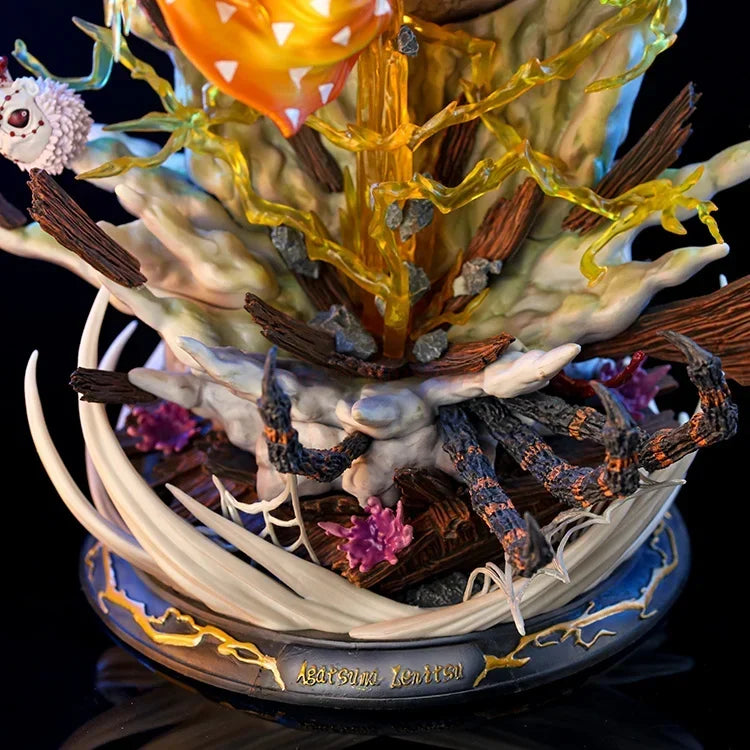 Action figures de 51 cm Demon Slayer Agatsuma Zenitsu, modelo de coleção de bonecas de pvc, decoração de quarto luminosa