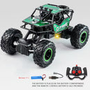 Carro RC 1:16 2WD com luz LED 2.4G 20 km/h de alta velocidade off-road escalada carro de controle remoto