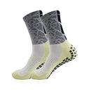 1 par de meias esportivas antiderrapantes para futebol