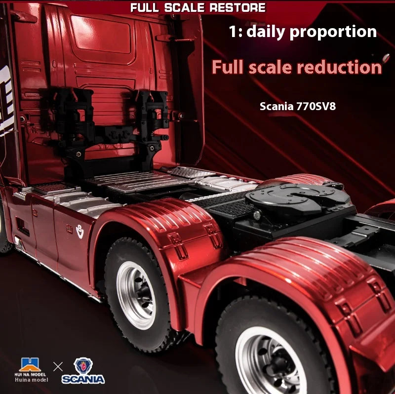 Novo Scania Controle Remoto Caminhão Pesado Reboque Modelo Carro de Tração Avançado Brinquedo de Alta Qualidade