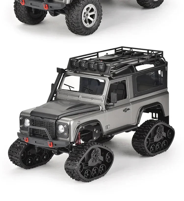 Carro de controle remoto de escalada real com câmera Rc Car Off Road 4x4 Land Rover Defender D90 Modelo Rc Veículo Off-Road