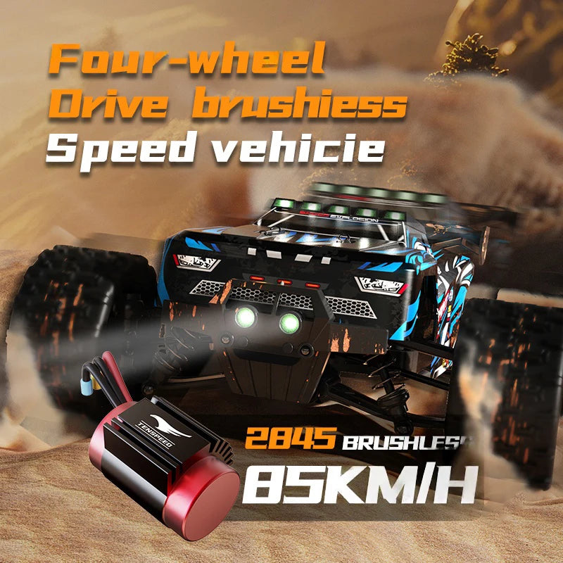 85 km/h carro de controle remoto de alta velocidade 4x4 off-road drift carro de controle remoto 1:16 carros de corrida profissionais