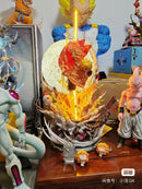 Action figures de 51 cm Demon Slayer Agatsuma Zenitsu, modelo de coleção de bonecas de pvc, decoração de quarto luminosa