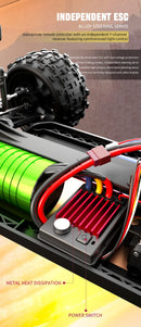 Carro de controle remoto 4x4 Super Brushless  Carro Off-Road de Alta Velocidade