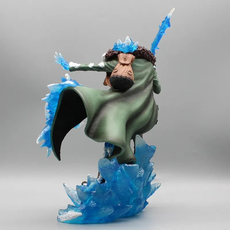 Actio Figures One Piece Aokiji Kuzan, 2 cabeças, 30 cm, estatueta GK, modelo luminoso de PVC com LED