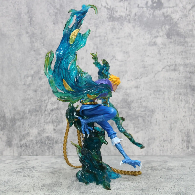 Anime One Piece Piratas do Barba Branca Marco The Phoenix  PVC Action Figure Estátua Coleção 33 cm