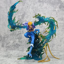 Anime One Piece Piratas do Barba Branca Marco The Phoenix  PVC Action Figure Estátua Coleção 33 cm