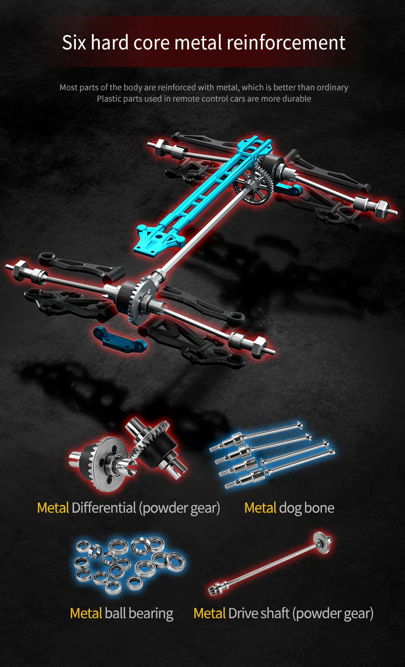 Carro com controle remoto LED Carros de alta velocidade Drift Monster Truck