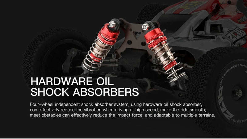 Carro de Corrida 60Km Controle Remoto Alta Velocidade Off-Road Drift Absorção de Choque
