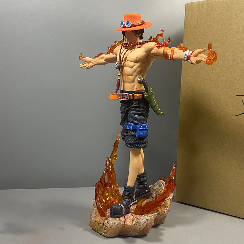 Action Figures Ace Portgas D Ace de 28 cm, modelo colecionável