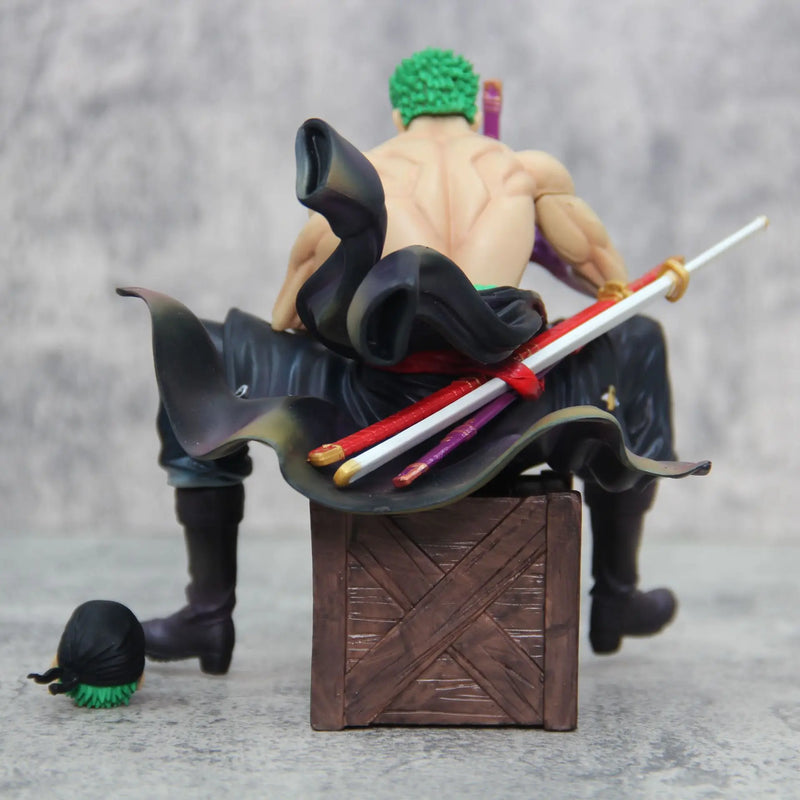 Action Figures Zoro One Piece de 15 cm, 2 cabeças