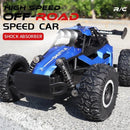 Carro RC 1:16 2WD com luz LED 2.4G 20 km/h de alta velocidade off-road escalada carro de controle remoto