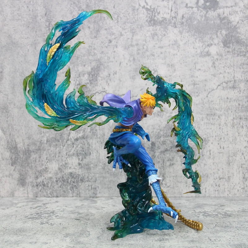 Anime One Piece Piratas do Barba Branca Marco The Phoenix  PVC Action Figure Estátua Coleção 33 cm