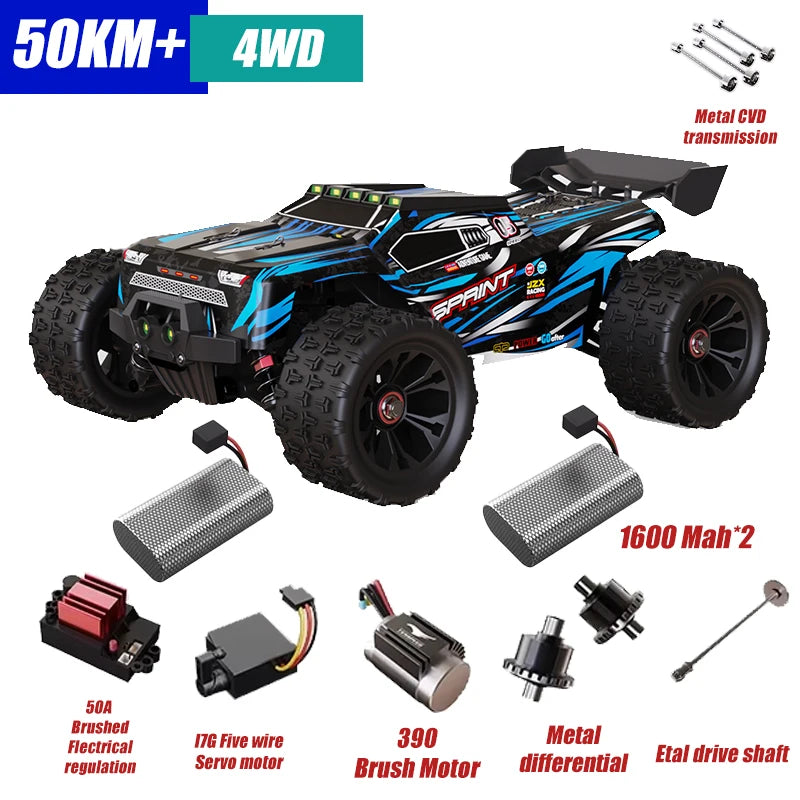 85 km/h carro de controle remoto de alta velocidade sem escova 4x4 off-road drift carro de corrida profissional