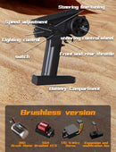 85 km/h carro de controle remoto de alta velocidade sem escova 4x4 off-road drift carro de corrida profissional