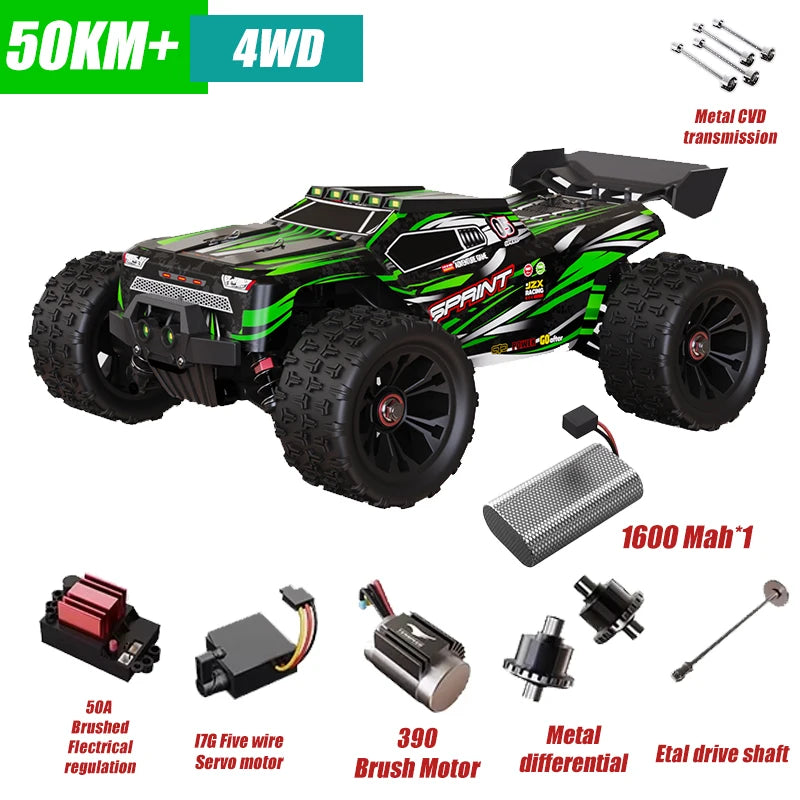 85 km/h carro de controle remoto de alta velocidade sem escova 4x4 off-road drift carro de corrida profissional