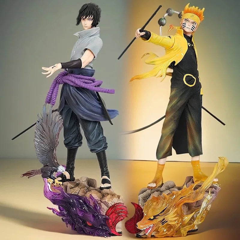 Action Figure Uchiha Sasuke e Naruto Figuras de Coleção