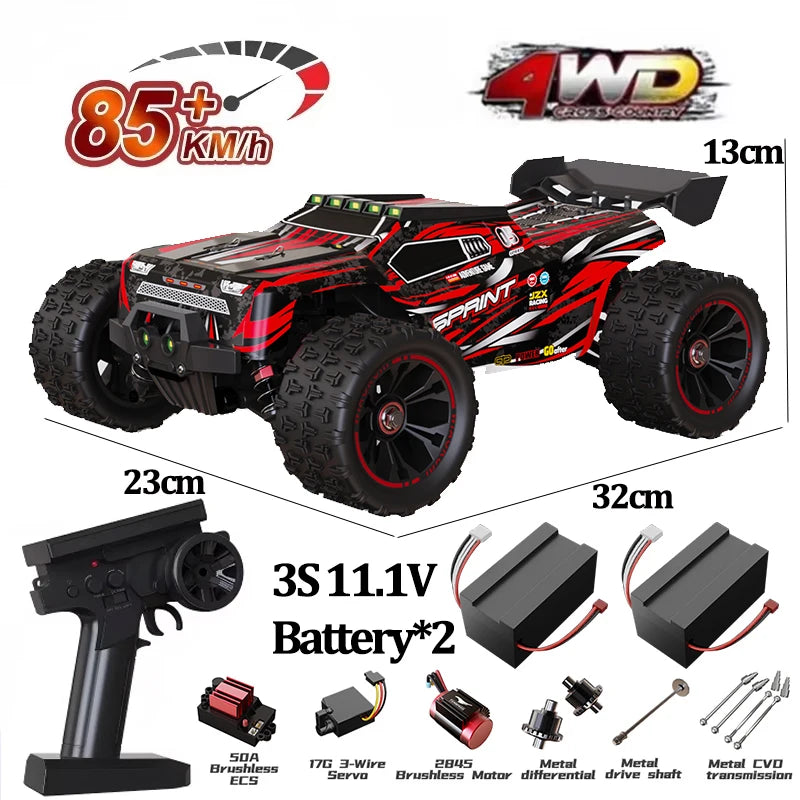 85 km/h carro de controle remoto de alta velocidade off-road drift 1:16 carro de corrida profissional 50 km/h
