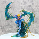 Anime One Piece Piratas do Barba Branca Marco The Phoenix  PVC Action Figure Estátua Coleção 33 cm