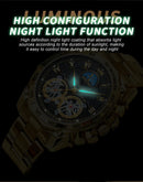 Relógios masculinos de quartzo de luxo Binbond, relógio de pulso à prova d'água