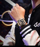 Relógio Masculino LIGE Foxbox Marca Luxo À Prova D'água Quartzo