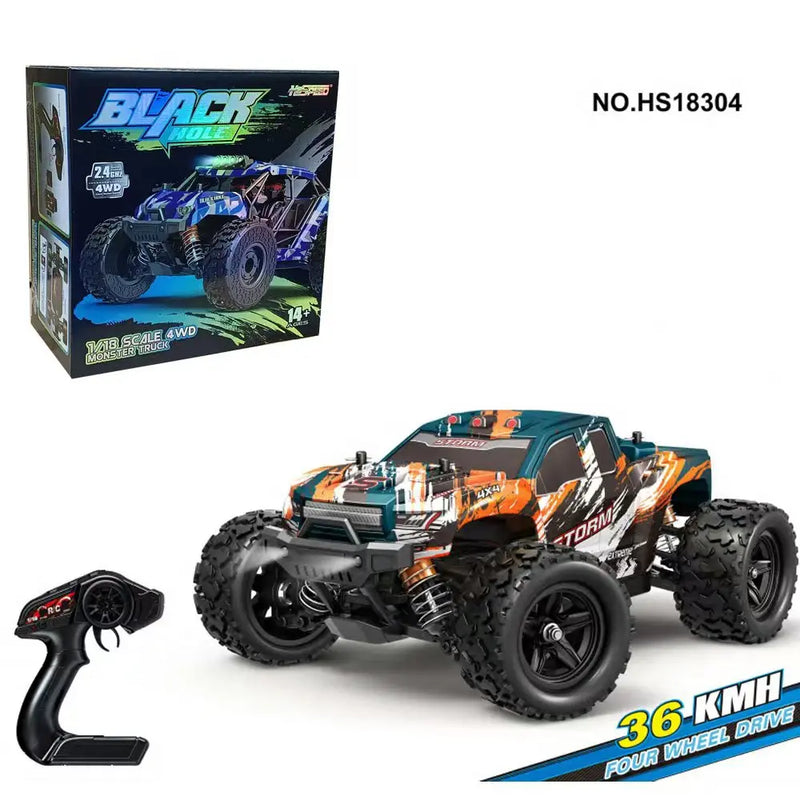 Carro de controle remoto 2,4 GHz RC carro todo-terreno 45 km/h 1:18 Caminhão off-road