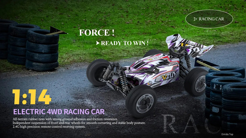 Controle Remoto Drift RC Carro de Corrida de Alta Velocidade Tronco Veículo Off-Road