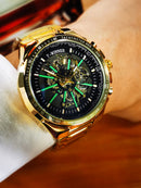 Relógio automático masculino WINNER Steampunk esqueleto, pulseira de aço inoxidável