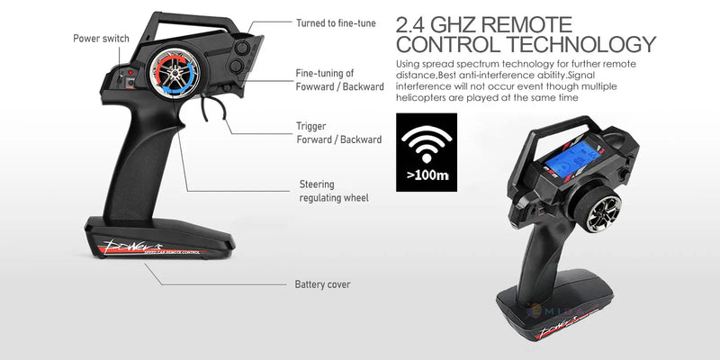 Controle Remoto Drift RC Carro de Corrida de Alta Velocidade Tronco Veículo Off-Road