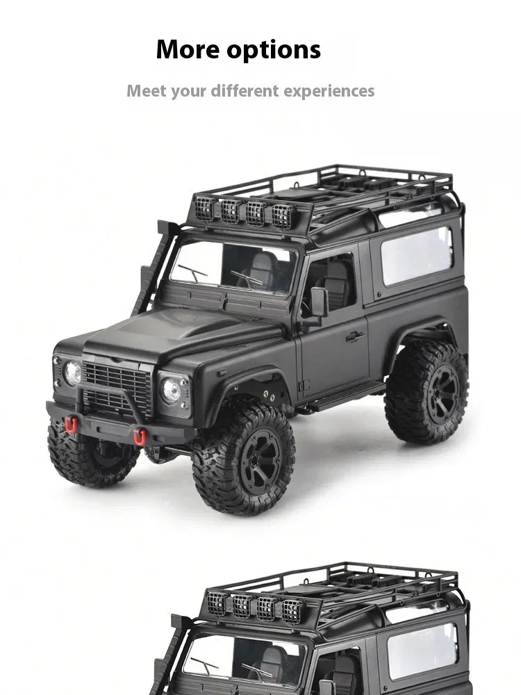 Carro de controle remoto de escalada real com câmera Rc Car Off Road 4x4 Land Rover Defender D90 Modelo Rc Veículo Off-Road