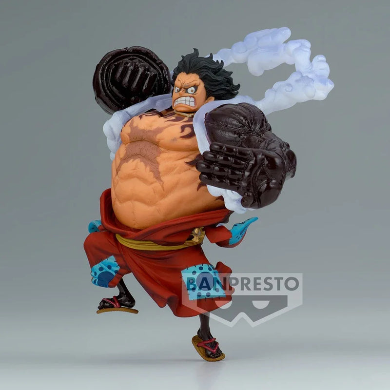 Action Figures Bandai King of Artist One Piece Monkey D. Luffy Versão Especial Coleção Ornamentos 14cm