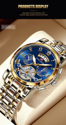 Relógio Masculino Top Luxo Aço Inoxidável Casual