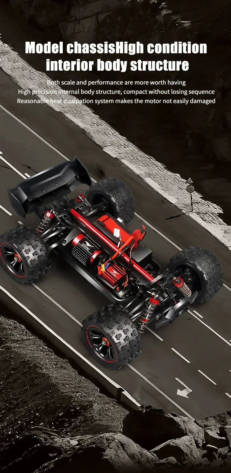 85 km/h ou 50 km/h 4WD RC carro com controle remoto LED carros de alta velocidade drift monstro 4x4 caminhão