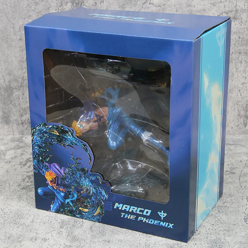 Anime One Piece Piratas do Barba Branca Marco The Phoenix  PVC Action Figure Estátua Coleção 33 cm