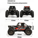 1/24  Motor Brushless/Escova 4WD Off-road Mini Rock Crawler Escalada Veículo