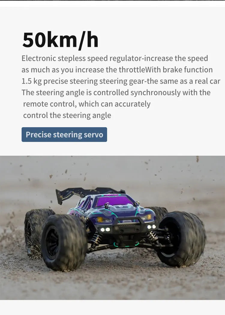 Carro com controle remoto LED Carros de alta velocidade Drift Monster Truck