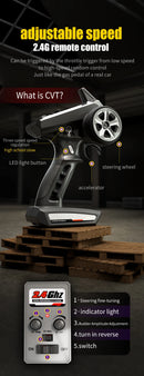 Carro com controle remoto LED Carros de alta velocidade Drift Monster Truck