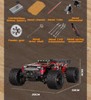 85 km/h carro de controle remoto de alta velocidade sem escova 4x4 off-road drift carro de corrida profissional