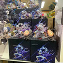 action figure One Piece Nika Luffy Luffy Deus Sol Gear 5 com Bola de Luz 28 cm PVC Modelo Coleção