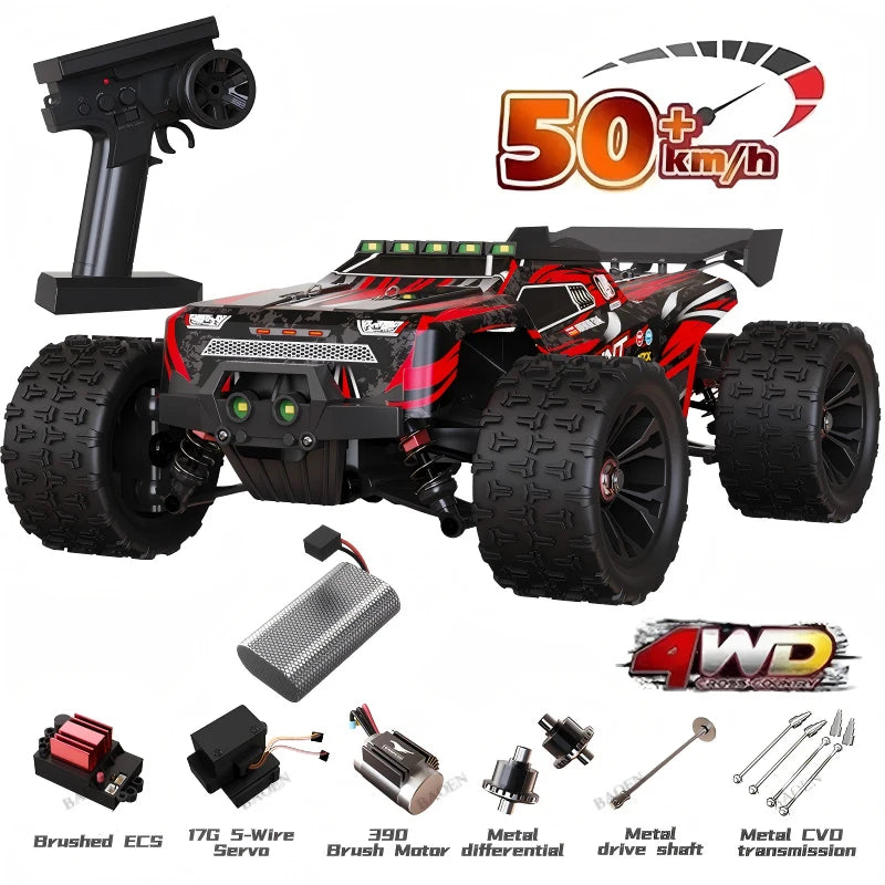 85 km/h carro de controle remoto de alta velocidade sem escova 4x4 off-road drift carro de corrida profissional