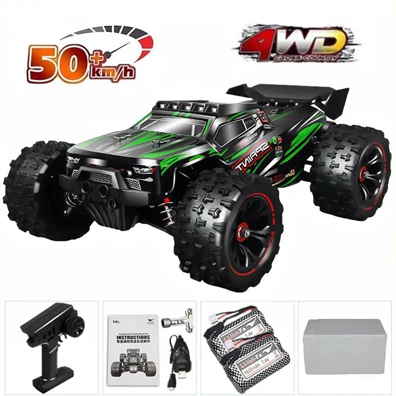 85 km/h ou 50 km/h 4WD RC carro com controle remoto LED carros de alta velocidade drift monstro 4x4 caminhão