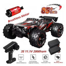 85 km/h ou 50 km/h 4WD RC carro com controle remoto LED carros de alta velocidade drift monstro 4x4 caminhão
